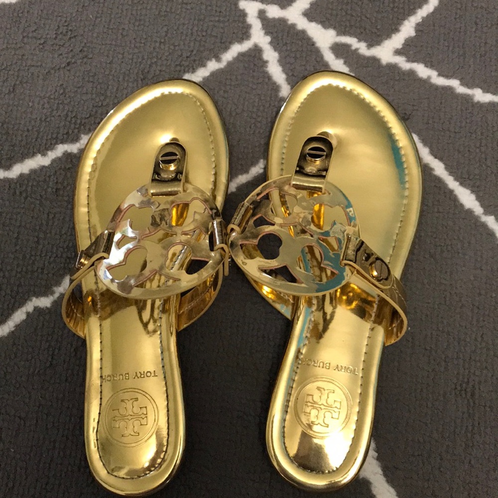 Gold Tory Burch sandals